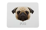 Podkładki pod mysz - Mops podkładka geometryczny Art-Dog - miniaturka - grafika 1