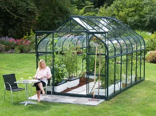 VITAVIA szklarnia ogrodowa Diana 11500, zielona - 11,5 m2, (2,57 m x 4,45 m) szkło hartowane + baza - Szklarnie ogrodowe VITAVIA szklarnia ogrodowa Diana 11500, zielona - 11,5 m2, (2,57 m x 4,45 m) szkło hartowane + baza - Szklarnie ogrodowe - miniaturka - grafika 6