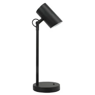 Oprawy, klosze i abażury - Lampa stołowa AGZAR E14 B max 5W czarna - miniaturka - grafika 1