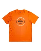 Koszulki męskie - Quiksilver Koszulka z krótkim rękawem męska koło logo SS XS brązowa - miniaturka - grafika 1