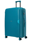 Walizki - Walizka BLU MOONKY Altair 77cm niebieska powiększana - miniaturka - grafika 1