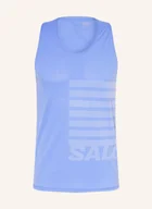Koszulki i topy damskie - Salomon Top Do Biegania Sense Aero Graphic blau - miniaturka - grafika 1