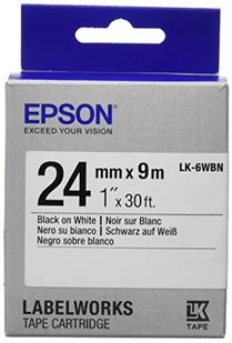 Epson Band standard schw./weiß 24mm C53S656006 C53S656006 - Etykiety do drukarek - miniaturka - grafika 1