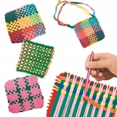 Zabawki kreatywne - Kreatywny zestaw do haftowania i tkania dla dzieci zestaw kreatywny diy - miniaturka - grafika 1