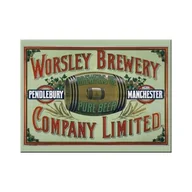 Dekoracje domu - Art Nostalgic 14185 piwa i spirytualiów worsley brewery, magnes, 8 x 6 cm 14185 - miniaturka - grafika 1