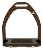 Akcesoria jeździeckie - JIN STIRRUP Strzemiona młodzieżowe JOKER brąz - miniaturka - grafika 1