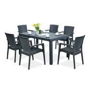 Zestaw na taras Novussi LIVERNO 6+1 Anthracite