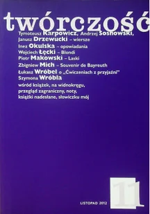 Twórczość 11/2020 Praca zbiorowa - Czasopisma - miniaturka - grafika 2