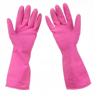 Praktyczna Rękawiczki Lateksowe Praktyczna Rosa S Różowe 2 Szt Wh - Rękawice robocze - miniaturka - grafika 1