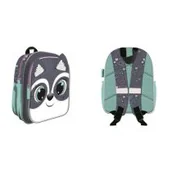 Plecaki szkolne i tornistry - Bambino Plecak przedszkolny 10,5 cala Racoon - miniaturka - grafika 1