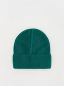 Czapki dla dzieci - Reserved - Wełniana czapka - ciemnozielony - miniaturka - grafika 1