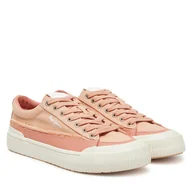 Trampki damskie - Tenisówki Pepe Jeans Ben Fresh W PLS31589 Pomarańczowy - miniaturka - grafika 1
