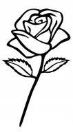 Obrazy i zdjęcia na płótnie - Dekoracja Ścienna 3D Obraz Ażurowy Loft Róża J188 - miniaturka - grafika 1