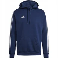 Bluzy męskie - Bluza męska adidas Tiro 23 League Sweat Hoodie granatowo-biała HS3599 XL - miniaturka - grafika 1