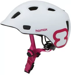 Hamax - Kask dziecięcy roz 52-56 - white/pink - Kaski rowerowe - miniaturka - grafika 1