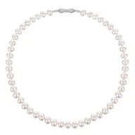 Naszyjniki - ENAYA LAMAR Naszyjnik z białych naturalnych pereł kolia chocker - 50 cm - miniaturka - grafika 1