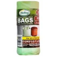 Worki na śmieci - BIOBAG Worki na odpady organiczne biodegradowalne i kompostowalne 20L rolka 20 sztuk - BioBag - miniaturka - grafika 1