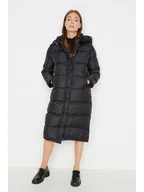 Kurtki damskie - trendyol Płaszcz zimowy w kolorze czarnym - miniaturka - grafika 1