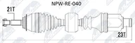 Układ napędowy - akcesoria - Wał napędowy NTY NPW-RE-040 - miniaturka - grafika 1