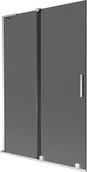 Parawany nawannowe - Mexen Velar L parawan nawannowy 2-skrzydłowy rozsuwany 120 x 150 cm, grafit, chrom - 896-120-003-41-01 - miniaturka - grafika 1