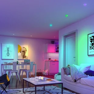 Reflektor wpuszczany LED Paulmann Base, biały, Set of 3 RGBW ZigBee - Oprawy, klosze i abażury - miniaturka - grafika 2