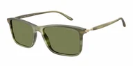 Okulary przeciwsłoneczne - Okulary Przeciwsłoneczne Giorgio Armani AR 8218 Matte Striped Green - miniaturka - grafika 1