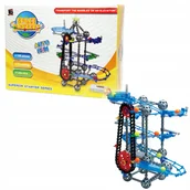 Zabawki konstrukcyjne - Tor Kulek Kulkowy Kulodrom Zestaw 198el Na Baterie - miniaturka - grafika 1