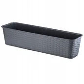 Donice - Doniczka balkonowa 60 cm, grafit - miniaturka - grafika 1