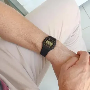 Zegarek ZEGAREK MĘSKI CASIO F-91WG-9QDF + BOX - Zegarki męskie - miniaturka - grafika 4