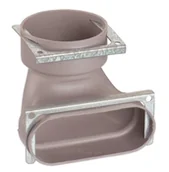 Akcesoria do wentylacji i klimatyzacji - Zehnder Przejście z 90 na kanał płaski flat51 z kolanem 90° - miniaturka - grafika 1