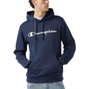 Champion bluza męska z kapturem Hooded Sweatshirt 221809.BS501 XL granatowy - Bluzy męskie - miniaturka - grafika 1