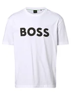 Koszulki męskie - BOSS Green - T-shirt męski  Tee 1, biały - miniaturka - grafika 1