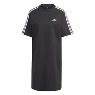 Sukienki - Damska Sukienka ADIDAS W 3S BF T DR HR4923 – Czarny - miniaturka - grafika 1