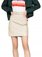 Spódnice - PEPE JEANS DAMSKA ECRU SPÓDNICA MINI ZAMEK S PCR - miniaturka - grafika 1