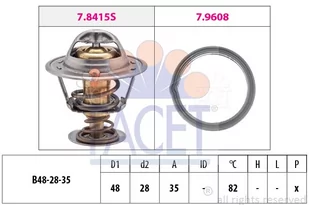 Termostat, płyn chłodzący Facet 7.8415 - Termostaty - miniaturka - grafika 1