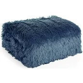 Koce - Koc EUROFIRANY Design 91 Tifany 1 150 x 200 cm Granatowy - miniaturka - grafika 1