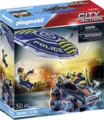 Klocki - Playmobil City Action 70781 Policyjny spadochron: Pościg za amfibią, od 5 lat 70781 - miniaturka - grafika 1