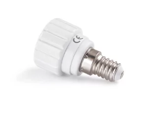 Adapter do żarówek LED - przejściówka z gniazda E14 na gniazdo GU10 - Żarówki LED - miniaturka - grafika 1