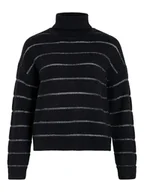 Swetry damskie - Vila Golf "Vizara" w kolorze czarnym - miniaturka - grafika 1