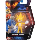 Figurki dla dzieci - SONIC THE HEDGEHOG MOVIE 3 JAKKS PACIFIC ORYGINALNA FIGURKA SUPER SONIC - miniaturka - grafika 1