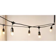 Lampy ogrodowe - Girlanda ogrodowa LED FIORI ozdobna 15m + 15 żarówek barwa ciepła na taras - miniaturka - grafika 1