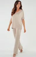 Piżamy damskie - Spodnie damskie beżowe Soler, Kolor beżowy, Rozmiar S, Italian Fashion - Primodo.com - miniaturka - grafika 1