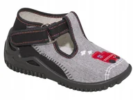 Kapcie damskie - ZETPOL kapcie dzieci��ce Tolek szary 19 - miniaturka - grafika 1