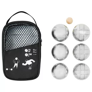 Zestaw 6 rekreacyjnych bul do petanque Koodza 100 - Bule - miniaturka - grafika 1