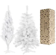 Choinki - Choinka sztuczna 120 cm jodła biała nowoczesna jak żywa, ze stojakiem UNIWERSALNY - miniaturka - grafika 1