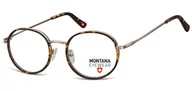 Okulary korekcyjne, oprawki, szkła - Panterkowe Lenonki okrągłe Okulary Oprawki optyczne MM608 - miniaturka - grafika 1