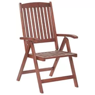 Fotele i krzesła ogrodowe - Beliani Krzesło ogrodowe drewniane TOSCANA 5166 5166 - miniaturka - grafika 1