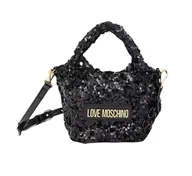 Torebki damskie - Love Moschino TORBA PAILETTES+TPU CZARNY, czarny, jeden rozmiar, czarny, Taille unique - miniaturka - grafika 1