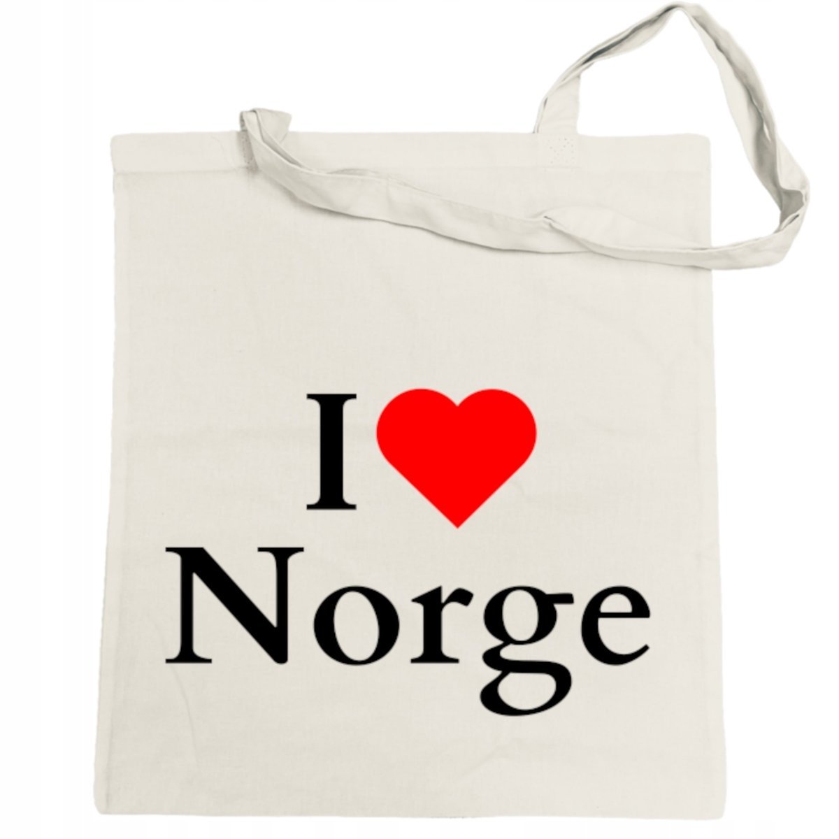 Torba na zakupy I Love Norge Kocham Norwegie Skandynawia