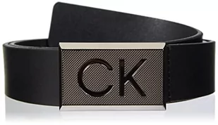 Calvin Klein Męski pasek z płytką nazębną, Czarny, 105 - Paski - miniaturka - grafika 1